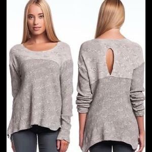 Wilt knit sweater with keyhole back detail, medium